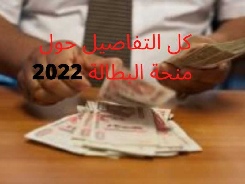منحة البطالة في الجزائر 2022، 
