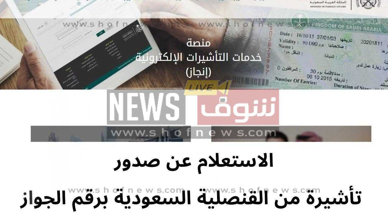 كيفية الاستعلام عن تأشيرة السعودية برقم الجواز عبر إنجاز منصة التأشيرات الإلكترونية